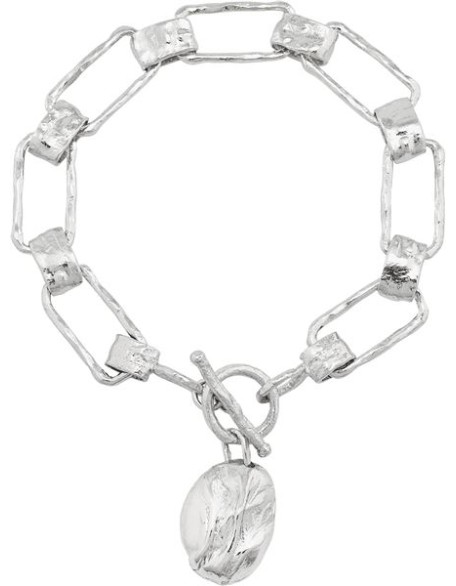 'Let’S Link Up' Chain Bracelet in Sterling Silver, 8''