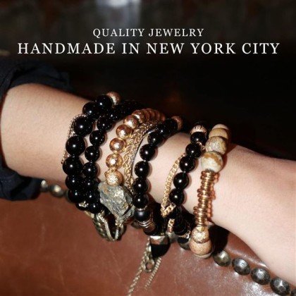 - Beaded Bracelets - Authentic Gemstones and Crystals with Healing Properties - Gold Filled Hardware (Miley)
