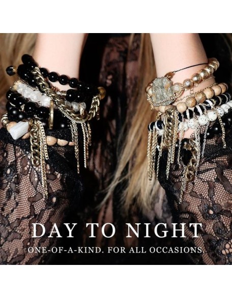 - Beaded Bracelets - Authentic Gemstones and Crystals with Healing Properties - Gold Filled Hardware (Miley)