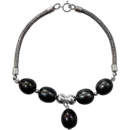 925 Sterling Silver Designer Bracelet for Women Pearl Gemstone Fashion Jewelry Gift and Party Bracelet Snake Chain Bracelet