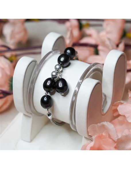 925 Sterling Silver Designer Bracelet for Women Pearl Gemstone Fashion Jewelry Gift and Party Bracelet Snake Chain Bracelet
