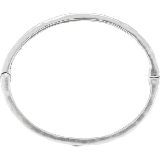 'Bliss' Sterling Silver Crystal Bangle Bracelet, 7.5"