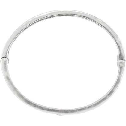 'Bliss' Sterling Silver Crystal Bangle Bracelet, 7.5"