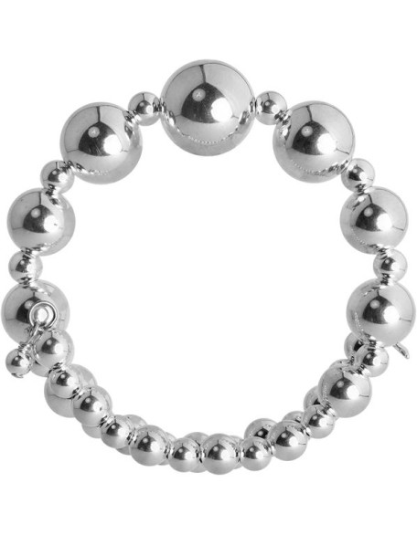 Classics Sterling Silver Beaded Coil Bracelet
