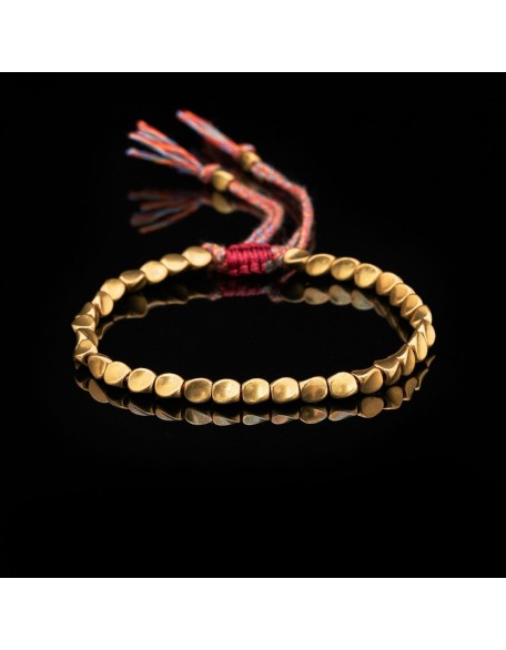 Tibetan Copper Beads Bracelet - For Healing, Strength & Protection