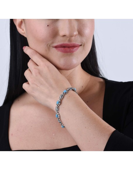 Sterling Silver Women's Link Bracelet